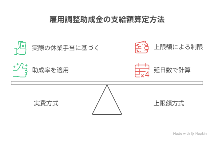 雇用調整助成金,残業相殺