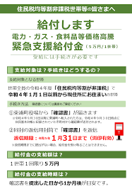 夏の緊急支援給付金