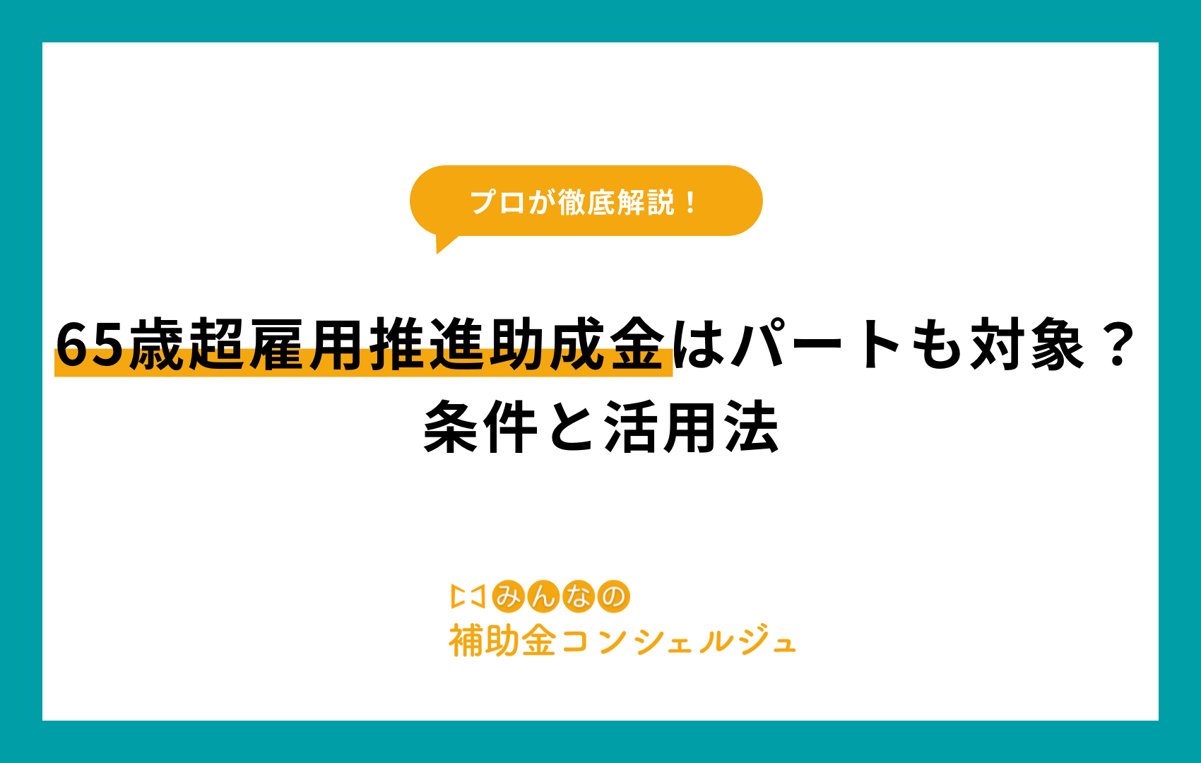 65歳超雇用推進助成金,パート
