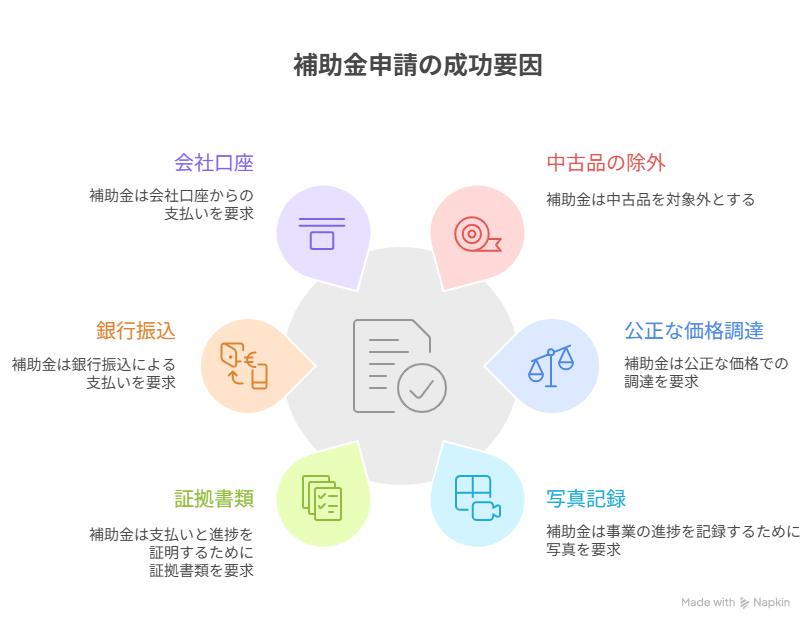 ものづくり補助金 採択後の流れ