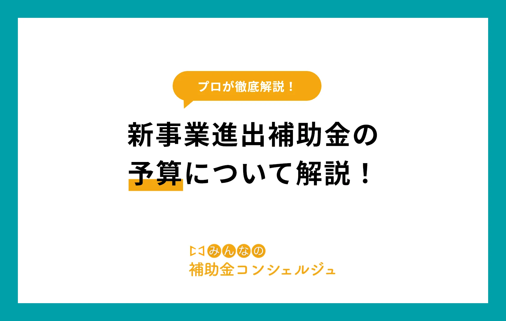 新事業進出補助金 予算