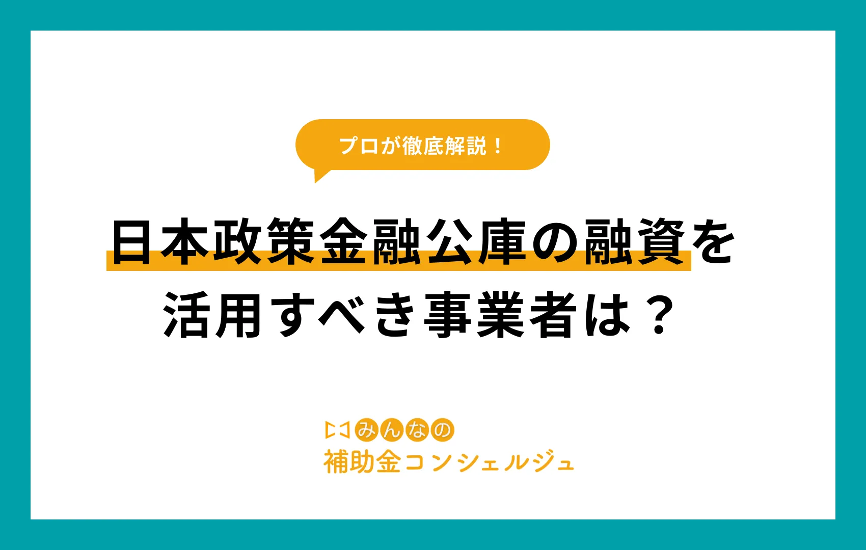 融資 日本政策金融公庫